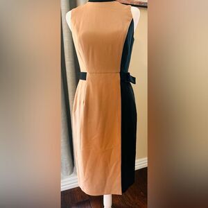 White House Black Market Orange Pink Sheath Cocktail Dress